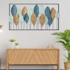 Elegant Decorative Metal Wall Accessory, 115 x 3 x 60 cm | 100% Metal (0.8 mm) | Hand-Painted Unique Design, Perfect for Home Décor & Art Lovers