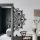 Stylish Black Decorative Metal Wall Accessory, 160 x 81 cm | 100% Metal, 1.2mm Thickness | Perfect for Modern Home Decor & Art Display