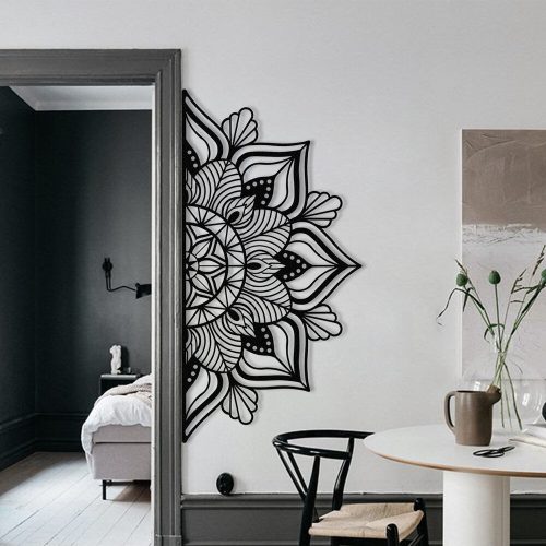 Stylish Black Decorative Metal Wall Accessory, 160 x 81 cm | 100% Metal, 1.2mm Thickness | Perfect for Modern Home Decor & Art Display