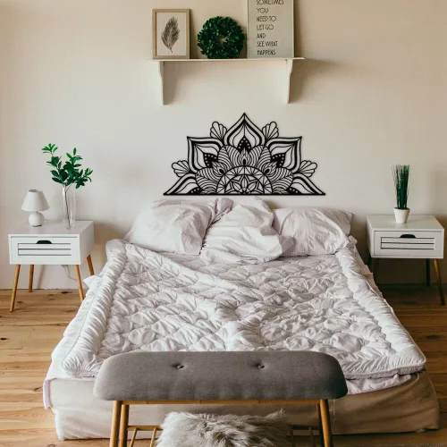 Stylish Black Decorative Metal Wall Accessory, 160 x 81 cm | 100% Metal, 1.2mm Thickness | Perfect for Modern Home Decor & Art Display