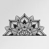Stylish Black Decorative Metal Wall Accessory, 160 x 81 cm | 100% Metal, 1.2mm Thickness | Perfect for Modern Home Decor & Art Display