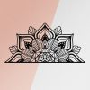 Stylish Black Decorative Metal Wall Accessory, 160 x 81 cm | 100% Metal, 1.2mm Thickness | Perfect for Modern Home Decor & Art Display