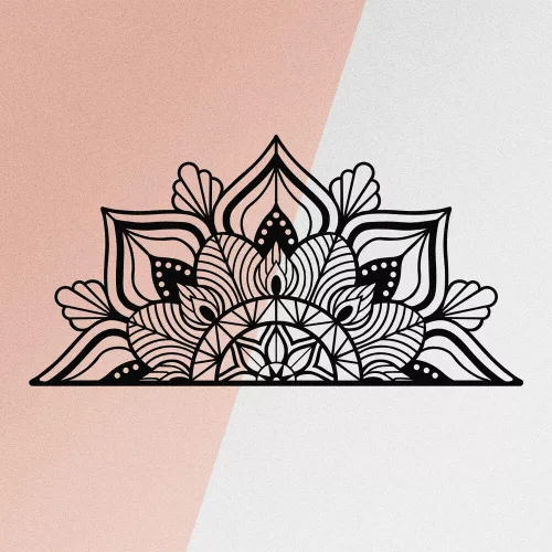 Stylish Black Decorative Metal Wall Accessory, 160 x 81 cm | 100% Metal, 1.2mm Thickness | Perfect for Modern Home Decor & Art Display