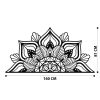 Stylish Black Decorative Metal Wall Accessory, 160 x 81 cm | 100% Metal, 1.2mm Thickness | Perfect for Modern Home Decor & Art Display