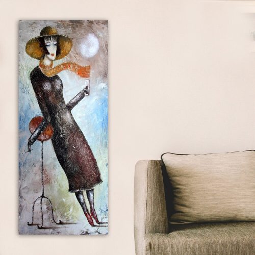 Stunning Decorative Canvas Painting, 50 x 120 cm | 100% Canvas, 100% Wooden Frame (3 cm Thick) | Perfect for Home Decor & Art Lovers