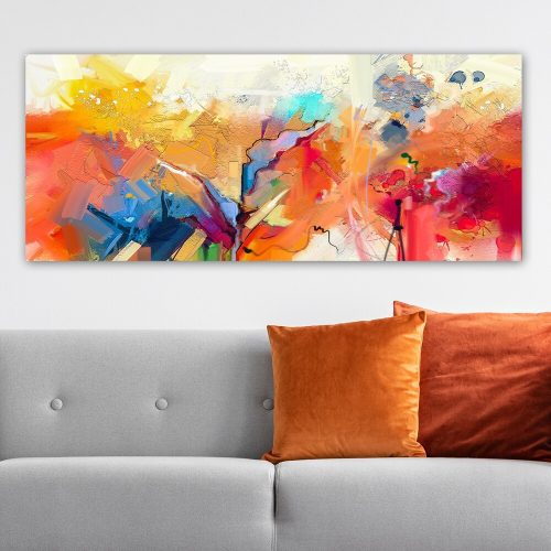 Stunning Decorative Canvas Painting, 50 x 120 cm | 100% Canvas, 100% Wooden Frame (3 cm Thick) | Perfect for Home Decor & Art Lovers