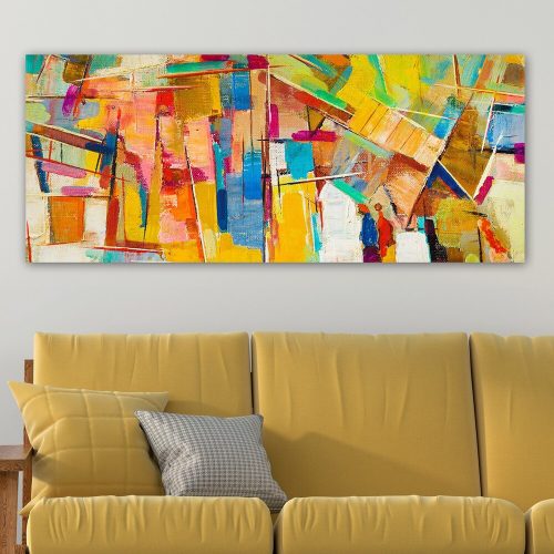 Stunning Decorative Canvas Painting, 50 x 120 cm | 100% Canvas, 100% Wooden Frame (3 cm Thick) | Perfect for Home Decor & Art Lovers