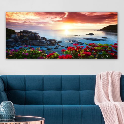 Stunning Decorative Canvas Painting, 50 x 120 cm | 100% Canvas, 100% Wooden Frame (3 cm Thick) | Perfect for Home Decor & Art Lovers