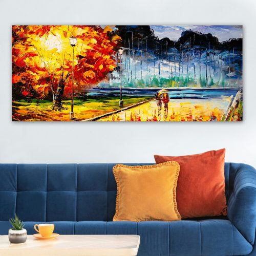 Stunning Decorative Canvas Painting, 50 x 120 cm | 100% Canvas, 100% Wooden Frame (3 cm Thick) | Perfect for Home Decor & Art Lovers