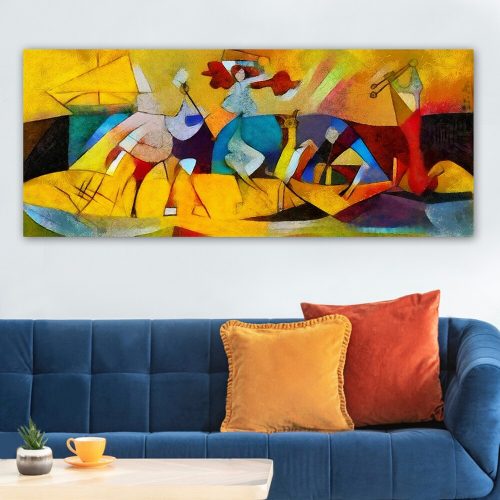 Stunning Decorative Canvas Painting, 50 x 120 cm | 100% Canvas, 100% Wooden Frame (3 cm Thick) | Perfect for Home Decor & Art Lovers