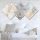 Elegant Decorative MDF Paintings (4 Pieces), 100% MDF, UV Printed | 40x40 cm (2) & 20x20 cm (2) | Total Size: 60x115 cm | Easy Wall Hanging with Double-Sided Tape