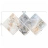 Elegant Decorative MDF Paintings (4 Pieces), 100% MDF, UV Printed | 40x40 cm (2) & 20x20 cm (2) | Total Size: 60x115 cm | Easy Wall Hanging with Double-Sided Tape