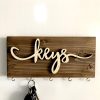 Solid Wood Key Holder, 40 x 14 x 3 cm | Durable & Stylish Design | Perfect for Organizing Keys in Entryway, Hallway, or Home Office