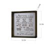 Elegant Decorative Framed MDF Painting, 34 x 34 cm | 100% MDF & Pine Wood Frame, Laser Scraping | Stylish Brown & White Design for Home Decor