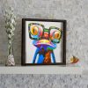 Elegant Decorative Framed MDF Painting, 33 x 33 cm | 100% MDF & Pine Wood Frame | UV Printed Art by Anonymous | Perfect for Home Decor