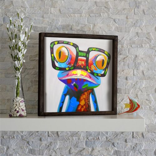 Elegant Decorative Framed MDF Painting, 33 x 33 cm | 100% MDF & Pine Wood Frame | UV Printed Art by Anonymous | Perfect for Home Decor