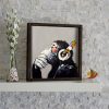 Elegant Decorative Framed MDF Painting, 33 x 33 cm | 100% MDF & Pine Wood Frame | UV Printed Art by Anonymous | Perfect for Home Decor