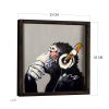 Elegant Decorative Framed MDF Painting, 33 x 33 cm | 100% MDF & Pine Wood Frame | UV Printed Art by Anonymous | Perfect for Home Decor