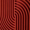 Elegant Red Decorative Wall Accessory, 33 x 33 x 2 cm | 100% Spruce Wood | Perfect for Modern Home Decor & Stylish Interiors