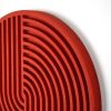 Elegant Red Decorative Wall Accessory, 33 x 33 x 2 cm | 100% Spruce Wood | Perfect for Modern Home Decor & Stylish Interiors