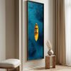 Elegant Decorative Framed MDF Painting, 40 x 120 cm | 100% MDF & Pine Wood Frame, UV Printed | Perfect for Home Decor & Modern Spaces