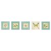 Elegant Decorative MDF Paintings (5 Pieces), 15 x 15 cm, Blue, Cream & Green | 100% MDF, UV Printed, Perfect for Home Decor & Modern Spaces