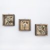 Elegant Decorative Framed MDF Paintings (3 Pieces), 15 x 15 cm | 100% MDF & Pine Wood Frame, UV Printed | Perfect for Home Decor & Art Lovers
