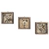 Elegant Decorative Framed MDF Paintings (3 Pieces), 15 x 15 cm | 100% MDF & Pine Wood Frame, UV Printed | Perfect for Home Decor & Art Lovers