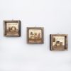 Elegant Decorative Framed MDF Paintings (3 Pieces), 15 x 15 cm | 100% MDF & Pine Wood Frame, UV Printed | Perfect for Home Decor & Art Lovers