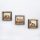 Elegant Decorative Framed MDF Paintings (3 Pieces), 15 x 15 cm | 100% MDF & Pine Wood Frame, UV Printed | Perfect for Home Decor & Art Lovers
