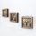 Elegant Decorative Framed MDF Paintings (3 Pieces), 15 x 15 cm | 100% Pine Wood Frame, UV Printed | Perfect for Home Decor & Gallery Walls