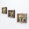 Elegant Decorative Framed MDF Paintings (3 Pieces), 15 x 15 cm | 100% Pine Wood Frame, UV Printed | Perfect for Home Decor & Gallery Walls