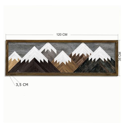 Elegant Decorative Framed MDF Painting, 35 x 120 cm | 100% UV Printed, Pine Wood Frame (3.5 cm) | Perfect for Home Decor & Modern Spaces
