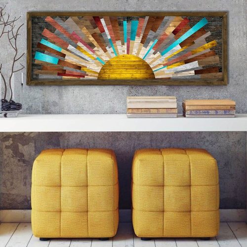 Elegant Decorative Framed MDF Painting, 40 x 120 cm | 100% UV Printed, Pine Wood Frame (3.5 cm) | Perfect for Home Decor & Modern Spaces