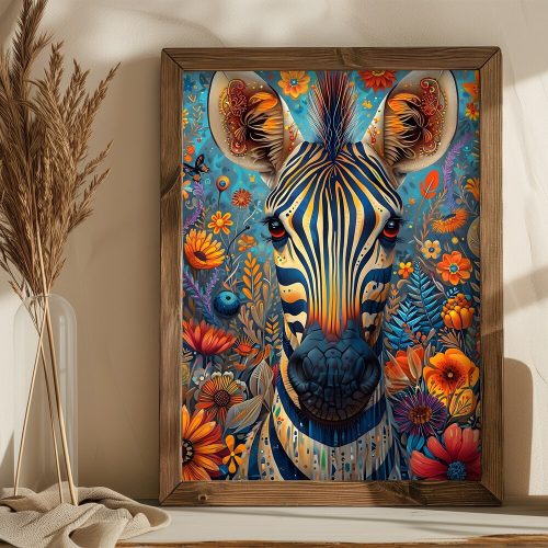 Elegant Decorative Framed MDF Painting, 35 x 47 x 3.5 cm | 100% MDF (3 mm) & Spruce Frame | Perfect for Home Decor & Modern Aesthetics