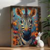 Elegant Decorative Framed MDF Painting, 35 x 47 x 3.5 cm | 100% MDF (3 mm) & Spruce Frame | Perfect for Home Decor & Modern Aesthetics