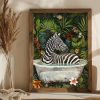 Elegant Decorative Framed MDF Painting, 35 x 47 x 3.5 cm | 100% MDF (3 mm) & Spruce Frame | Perfect for Home Decor & Modern Aesthetics