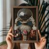 Elegant Decorative Framed MDF Painting, 35 x 47 x 3.5 cm | 100% MDF & Pine Wood Frame | UV Printed Art for Stylish Home Décor