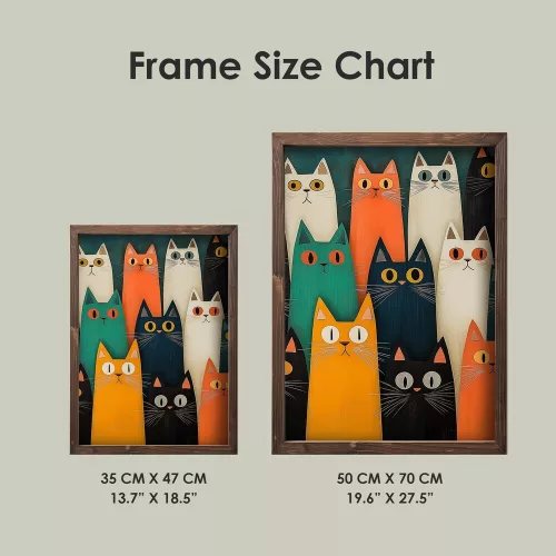 Elegant Decorative Framed MDF Painting, 35 x 47 x 2 cm | 100% MDF (3 mm) & Pine Wood Frame | UV Printed Art for Stylish Home Décor