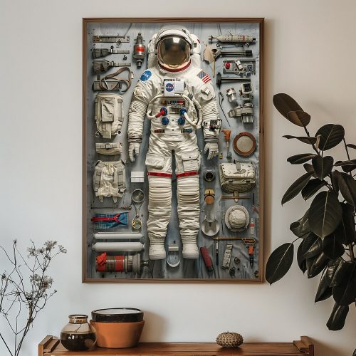 Elegant Decorative Framed MDF Painting, 50 x 70 cm | 100% MDF & Spruce Frame, UV Printed | Perfect for Home Decor & Modern Aesthetics