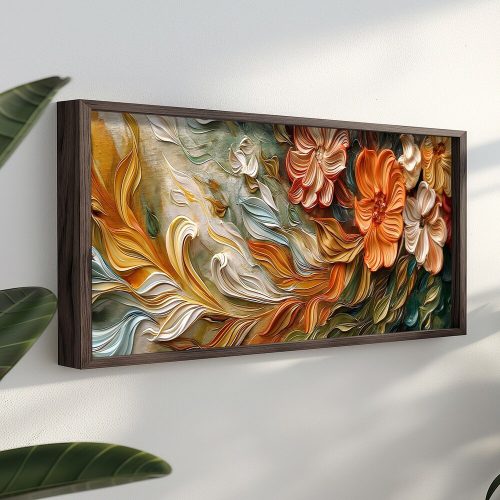 Elegant Decorative Framed MDF Painting, 120 x 40 x 3.5 cm | 100% MDF & Spruce Frame | UV Printed Art for Modern Home Decor & Aesthetic Appeal
