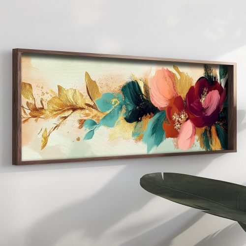 Elegant Decorative Framed MDF Painting, 40 x 120 x 3.5 cm | 100% MDF & Pine Wood Frame | UV Printed Art for Modern Home Décor