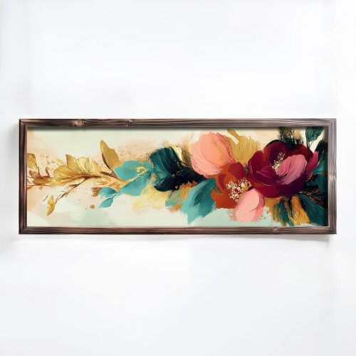 Elegant Decorative Framed MDF Painting, 40 x 120 x 3.5 cm | 100% MDF & Pine Wood Frame | UV Printed Art for Modern Home Décor