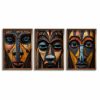 Elegant Decorative Framed MDF Paintings (3 Pieces), 50 x 70 x 3.5 cm | 100% MDF & Spruce Frame, UV Printed | Perfect for Home Decor & Modern Spaces