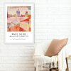 Decorative Framed Painting 'Hammamet with Mosque' by Paul Klee, 55 x 75 cm | 100% Wooden Frame, 2 cm Polystyrene | UV Digital Print, Elegant Art for Home