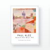 Decorative Framed Painting 'Hammamet with Mosque' by Paul Klee, 55 x 75 cm | 100% Wooden Frame, 2 cm Polystyrene | UV Digital Print, Elegant Art for Home