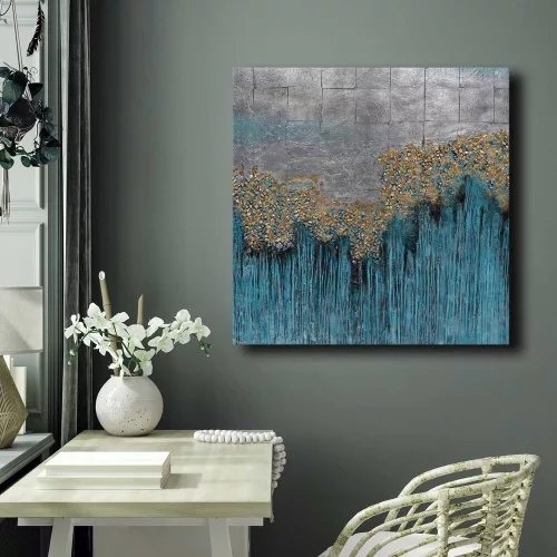 Stunning Decorative Canvas Painting, 70 x 70 cm | 100% Canvas (2.8 mm) & 100% Pine Wood Frame | Perfect for Home Decor & Art Lovers
