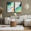 Elegant Decorative Canvas Paintings (2 Pieces), 100% Canvas, 45 x 70 cm Each | 100% Pine Wood Frame | Total Size: 95 x 70 cm | Perfect for Home Decor