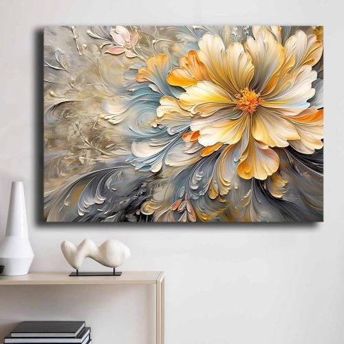 Stunning Decorative Canvas Painting, 70 x 100 cm | 100% Canvas (2.8 mm) & 100% Pine Wood Frame | Perfect for Home Decor & Art Lovers