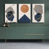 Elegant Decorative Canvas Painting Set (3 Pieces), 100% Canvas & Pine Wood Frame, 45 x 70 cm Each | Total Size: 145 x 70 cm | Perfect for Home Décor
